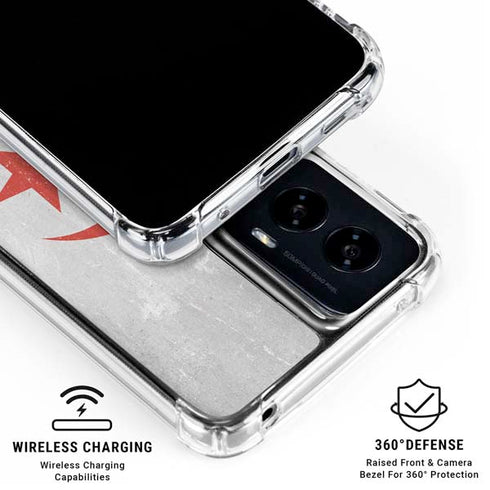 Algeria Flag Distressed Moto G Power 5G (2024) Clear Case